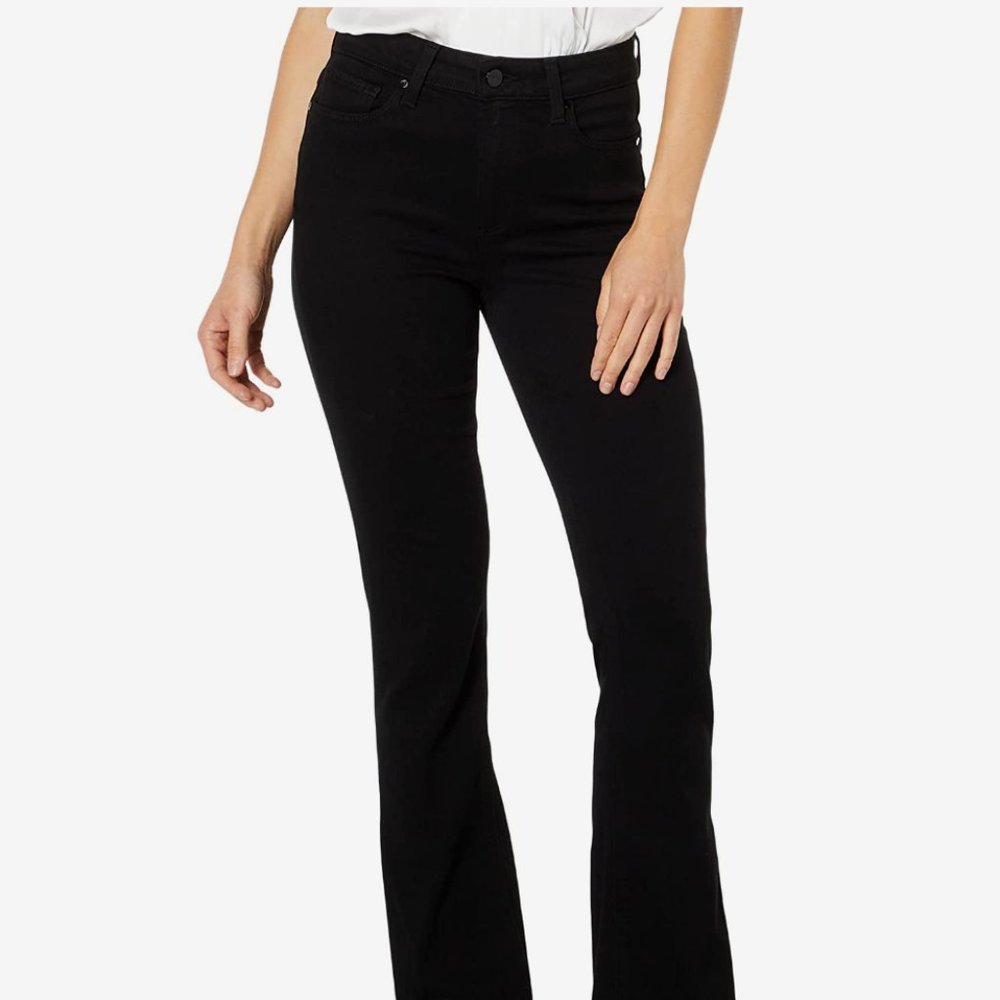 Paige Flaunt Hourglass Slim Flared Jeans Dark Wash